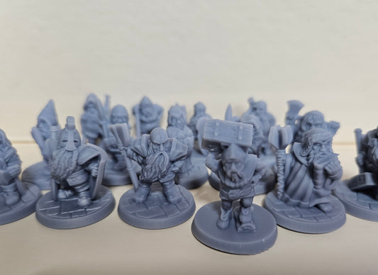 15 Fantasy Dwarf Miniatures Collection by Brite Minis - 28mm