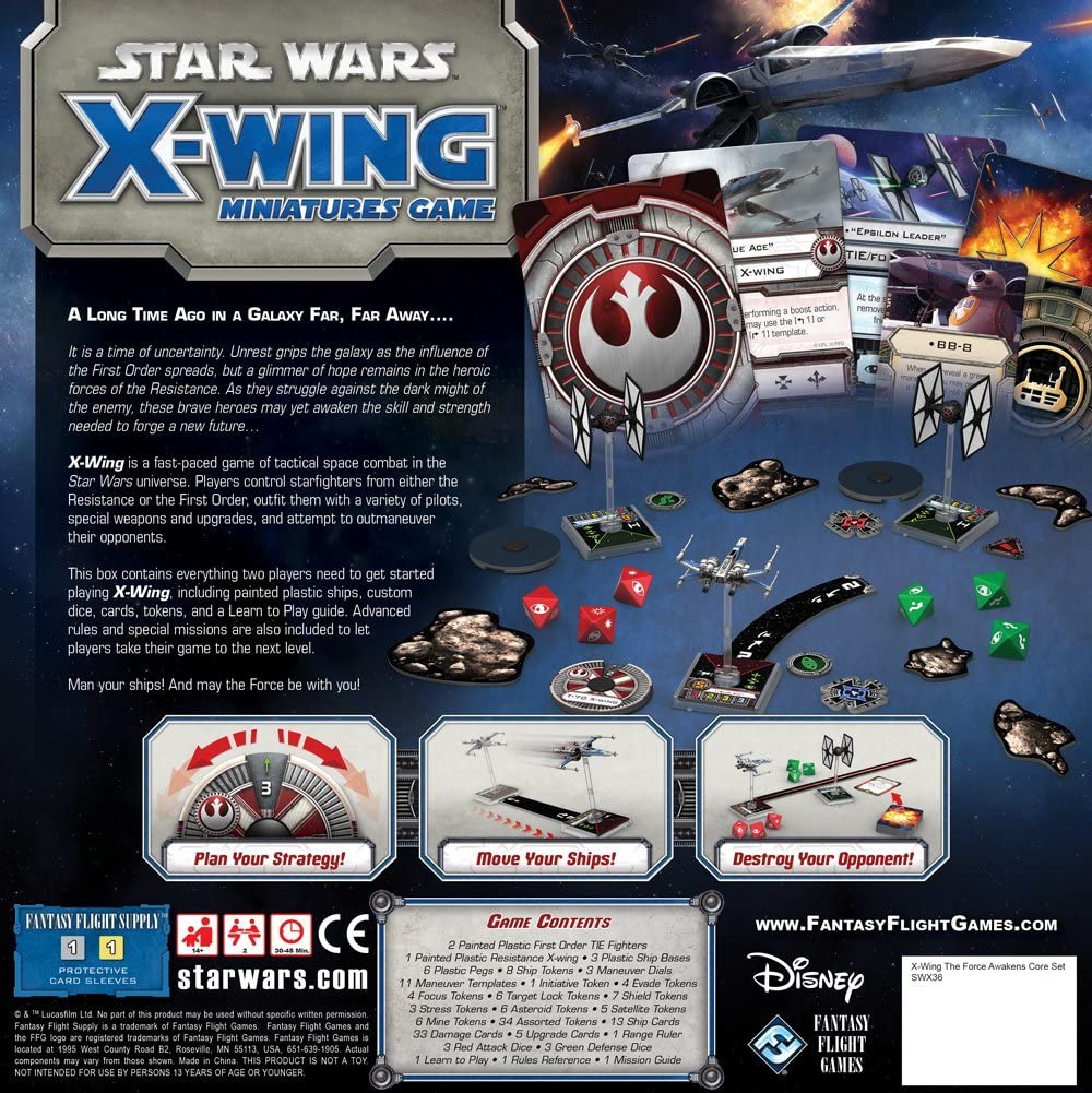 Star Wars X-Wing The Force Awakens Core Miniature Starter Set